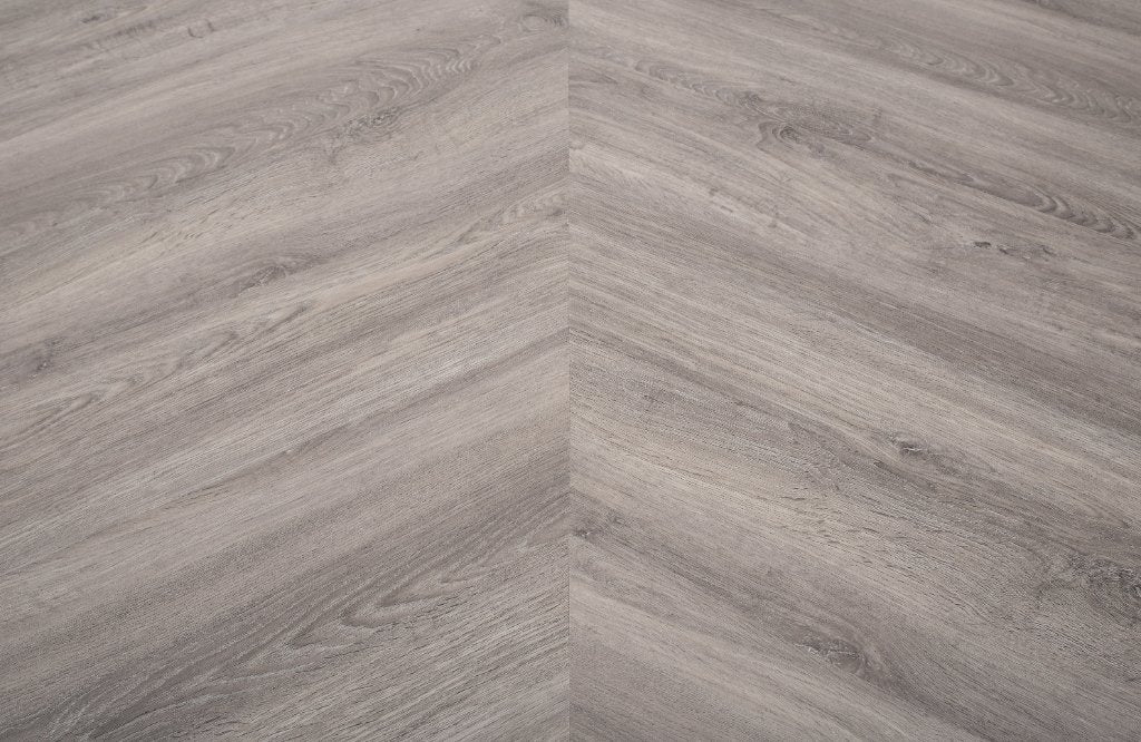 Nordic Grey Oak LVT chevron flooring