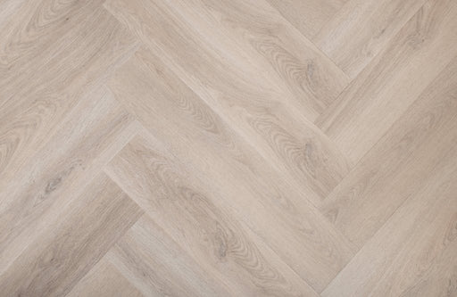 Grey Oak LVT herringbone flooring