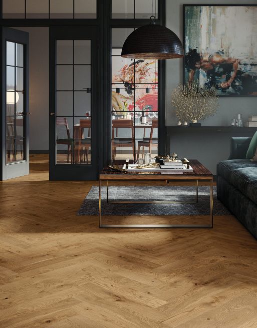 Bayswater Herringbone Urban Oak