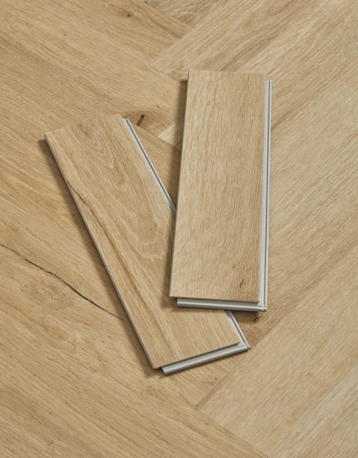 EvoCore Classic Herringbone Natural Weathered Oak Flooring