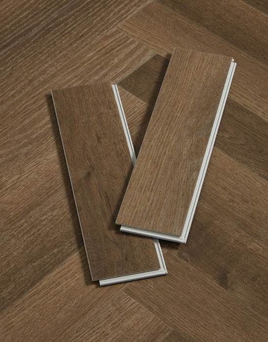 EvoCore Classic Herringbone Woodland Umber Oak Flooring