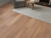 Natural Brown Oak LVT straight plank flooring room scene