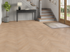 Natural Oak LVT herringbone flooring room scene