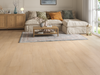 Blonde Oak LVT straight plank flooring room scene