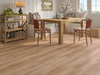 Brown Oak LVT straight plank flooring room scene