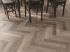 Golden Oak LVT herringbone flooring room scene