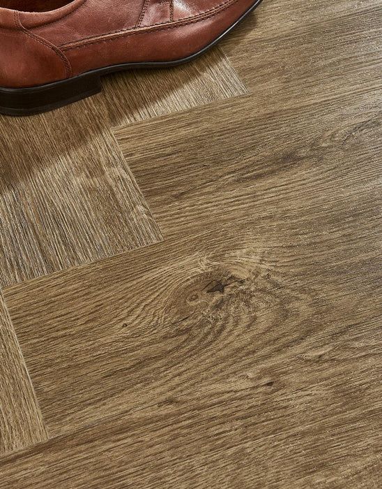 EvoCore Essentials Herringbone Golden Toffee Oak