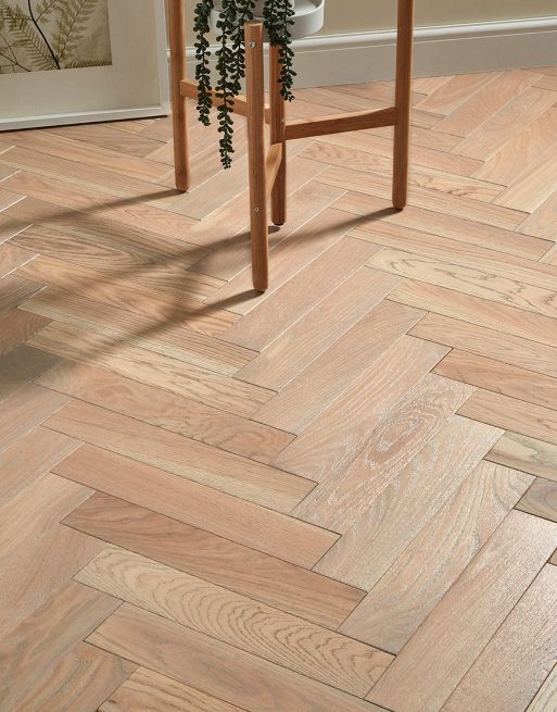 Park Avenue Herringbone Silk Grey Oak