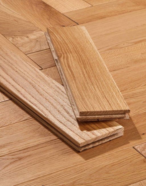 Park Avenue Herringbone Natural Oak Solid Wood Flooring