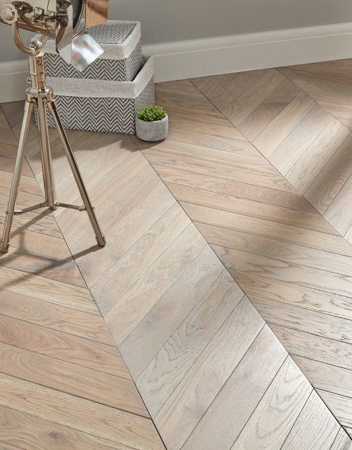 Park Avenue Chevron Silk Grey Oak