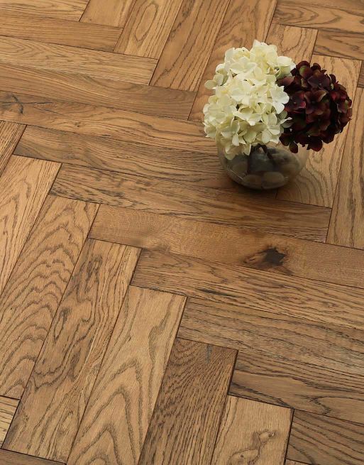 Park Avenue Herringbone Georgian Oak Solid Wood Flooring