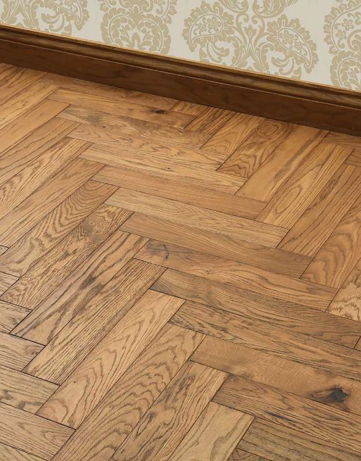 Park Avenue Herringbone Georgian Oak Solid Wood Flooring