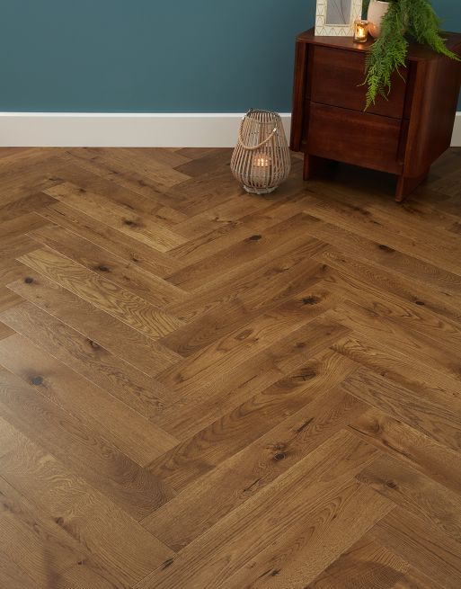 Marylebone Rich Toffee Oak Brushed & Lacquered Engineered Wood Flooring