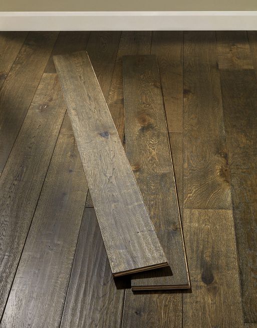 Smoked Old French Oak Lacquered Engineered Wood Flooring