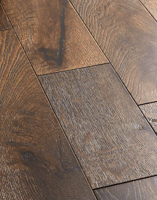 Studio Coffee Oak Brushed & Lacquered Engineered Wood Flooring