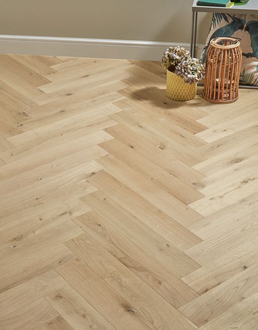 Bayswater Herringbone Unfinished Oak