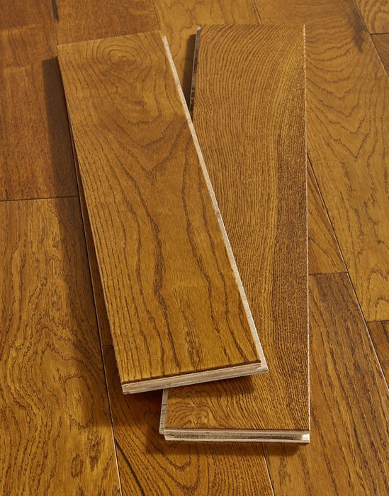 Studio Honey Oak Lacquered Engineered Wood Flooring