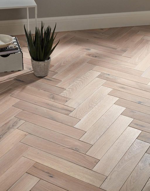 Park Avenue Herringbone Frosted Oak