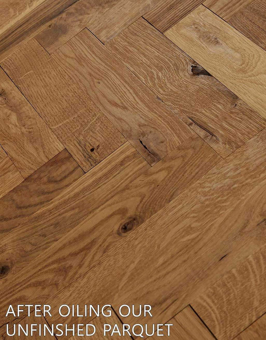 Parquet Oak Unfinished Solid Wood Flooring