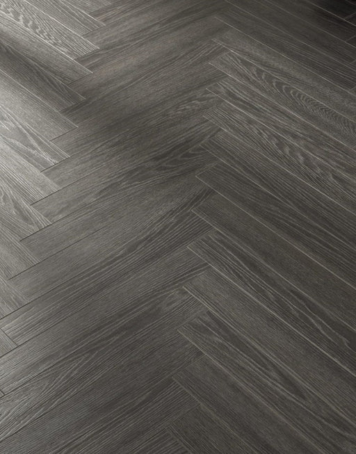 Vintage Chateau Herringbone Midnight Charm Laminate Flooring £37.99/m² xccscss.