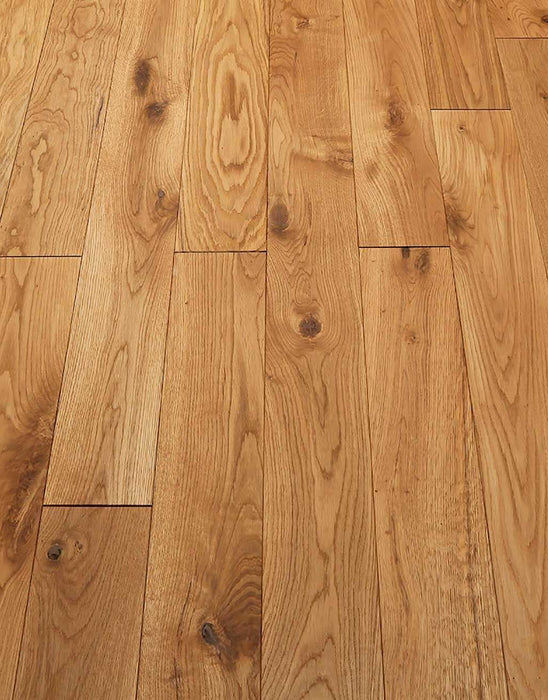 Deluxe Natural Oak Brushed & Oiled Solid Wood Flooring