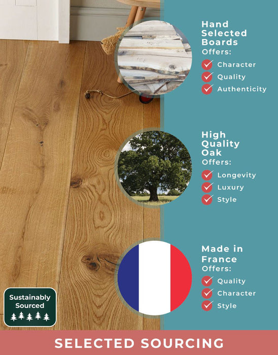 Grand Imperial Natural Oak Lacquered Engineered Wood Flooring £69.99/m² xccscss.