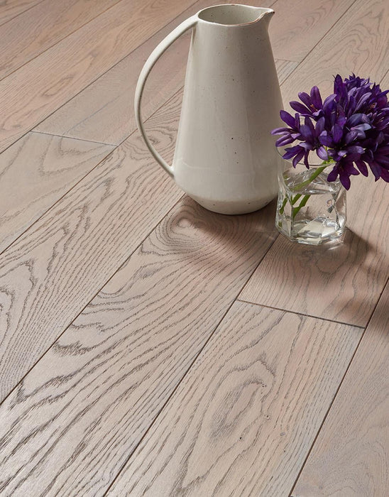 Deluxe Silk Grey Oak Brushed & Oiled Solid Wood Flooring